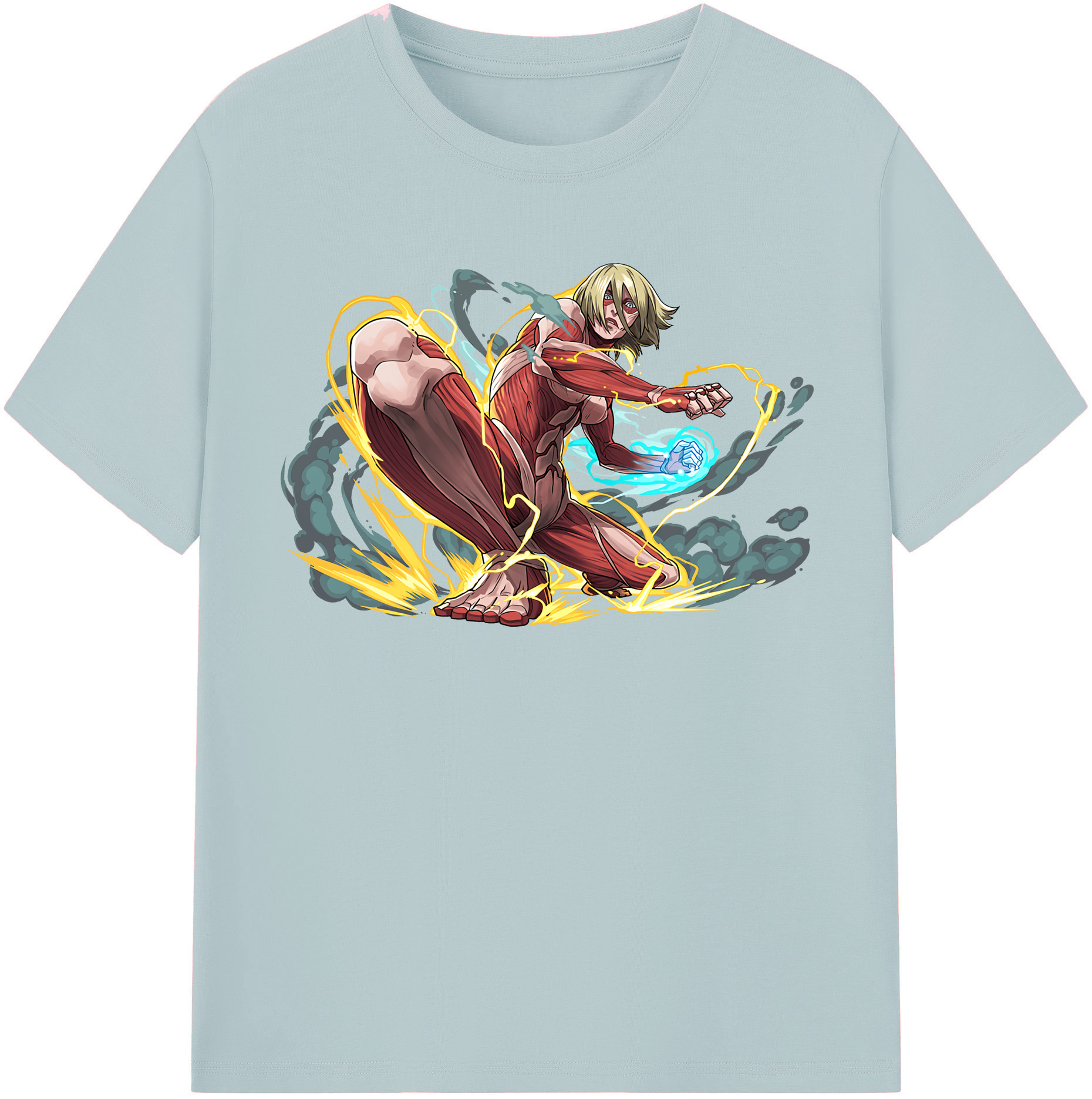 （画像用） 進撃の巨人 Attack on Titan 綿100％半袖Tシャツ（フロントプリント）